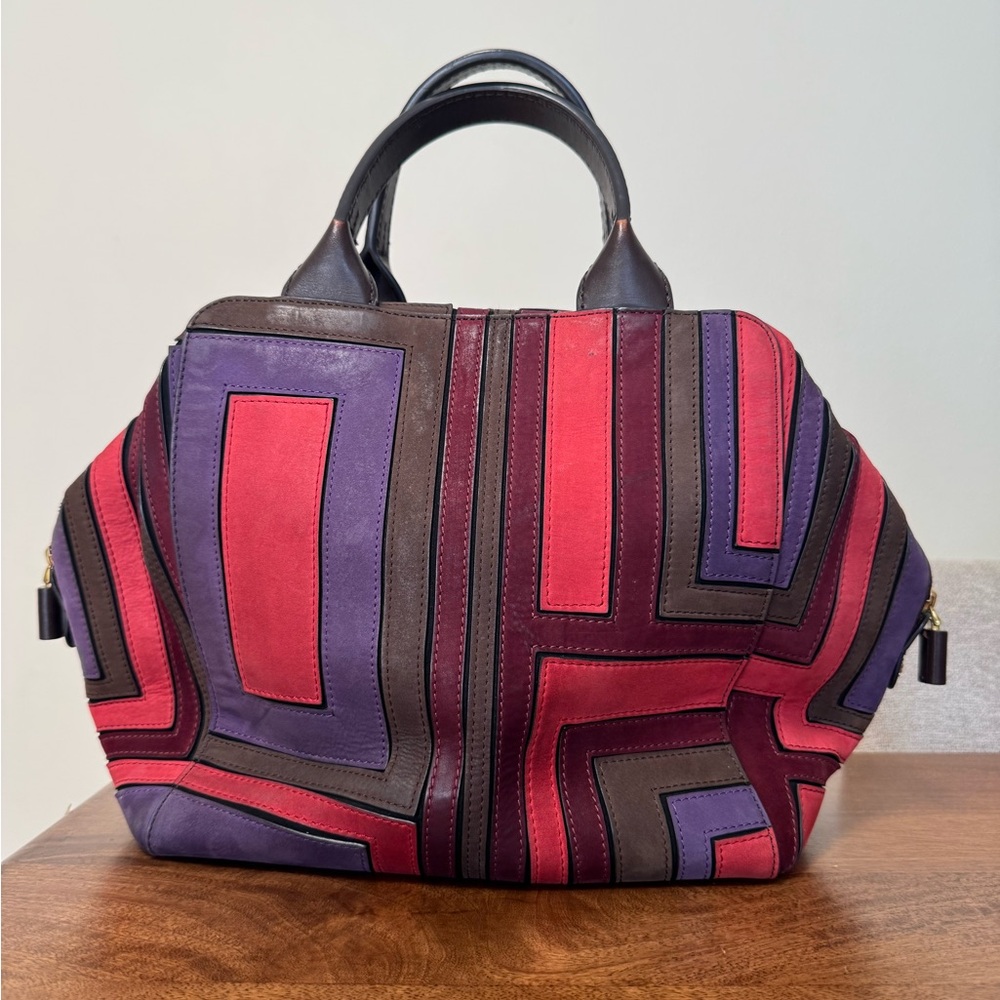 Tory Burch Multicolor Suede Patchwork Runway Doct… - image 8